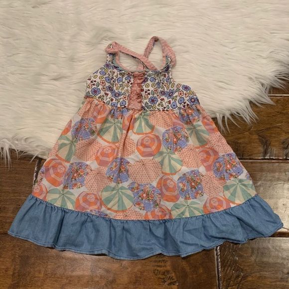 Matilda Jane Whimsical Beach Umbrella Dress 6-12 M - Picture 1 of 4